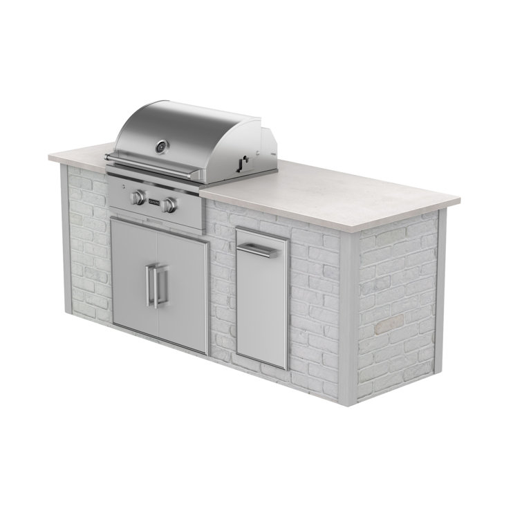 Natural gas grill on sale island